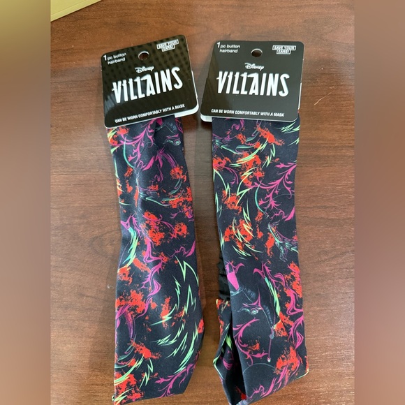 New Scunci Disney Villains Scrunchies / Headband Bundle lot of 6 - Picture 6 of 7